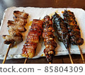 Assorted eel skewers 85804309
