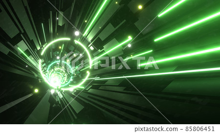 Tunnel Club Event VJ Cyberspace Ring Green [There is another Ver] 85806451