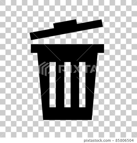 Trash silhouette icon 85806504