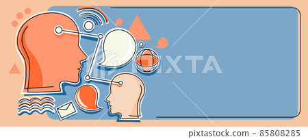 Multiple Heads Connected Showing New Technology Ideas. Gears In Brain Symbols Design Displaying Mechanical And Technical Idea. Multiple Heads Connected Showing New Technology Ideas. Gears In Brain Symbols Design Displaying Mechanical And Technical Idea. 85808285