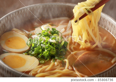 Ramen with a sizzling feeling of steam Ramen with a sizzling feeling of steam 85808736