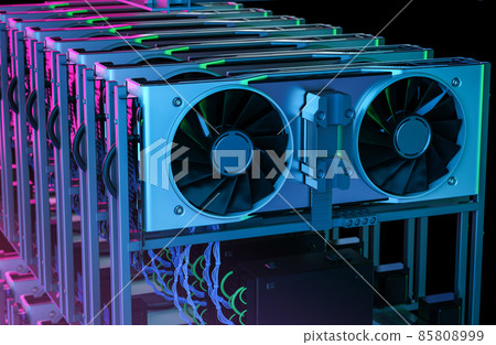 crypto mining farm with graphic card or gpu rack crypto mining farm with graphic card or gpu rack 85808999