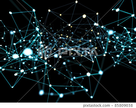 Connection structure with nodes - Stock Illustration [85809038] - PIXTA