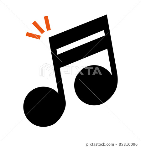 可愛的音符圖標 可愛的音符圖標 85810096