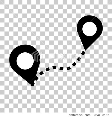 Map pin route background transparency 85810486