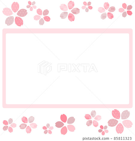 Cherry Blossom Frame Illustration Material Entrance Ceremony Graduation Ceremony Congratulatory Message Card Cherry Blossom Frame Illustration Material Entrance Ceremony Graduation Ceremony Congratulatory Message Card 85811323
