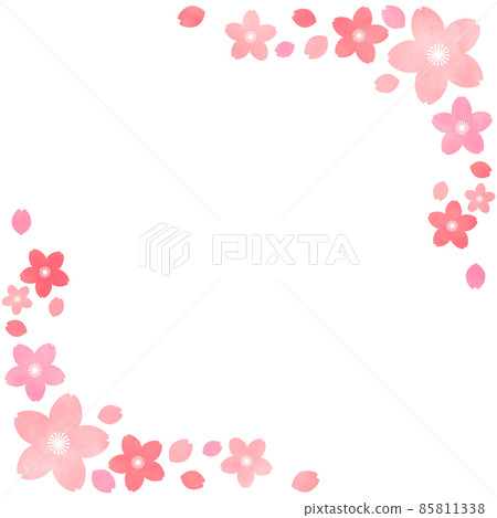Cherry Blossom Frame Illustration Material Entrance Ceremony Graduation Ceremony Congratulatory Message Card Cherry Blossom Frame Illustration Material Entrance Ceremony Graduation Ceremony Congratulatory Message Card 85811338