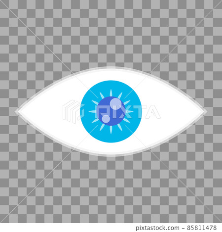 Realistic eye icon transparent background 85811478