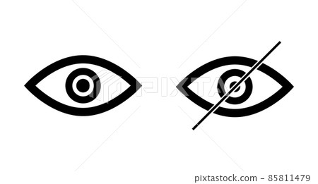 Show and hide eye icons 85811479