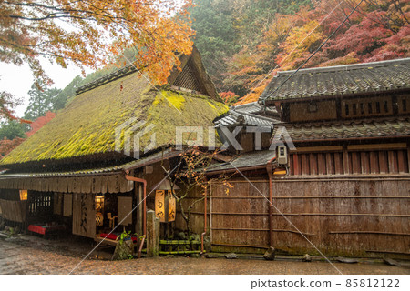 佐賀鳥居本傳統建築保護區 美麗的紅葉 佐賀鳥居本傳統建築保護區 美麗的紅葉 85812122