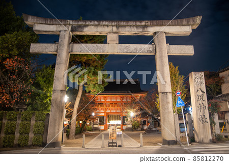 八坂神社美麗的夜景 八坂神社美麗的夜景 85812270