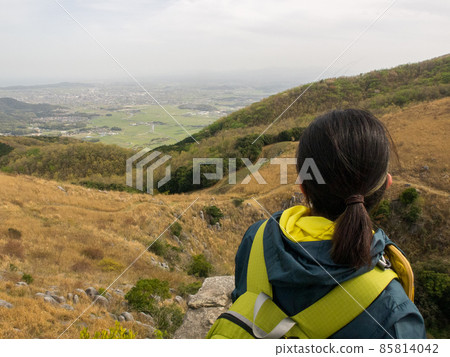 Spring Kitakyushu Hiraodai walking mountain climbing Spring Kitakyushu Hiraodai walking mountain climbing 85814042
