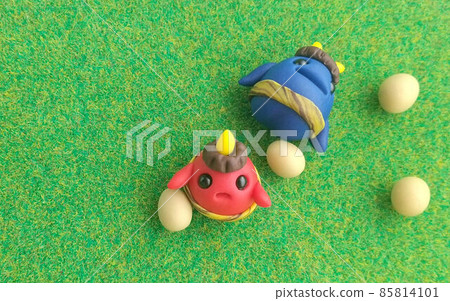 Little demons after sowing beans Little demons after sowing beans 85814101