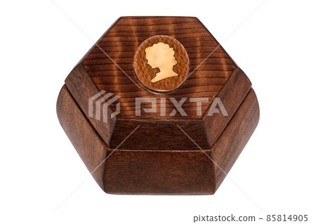 Natural Beige brown wooden jewelry box 85814905