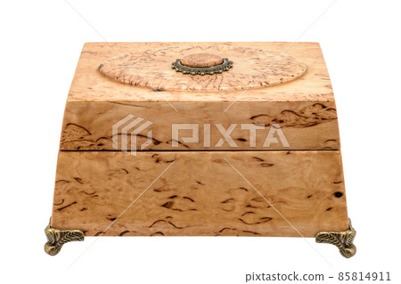 Natural Beige brown wooden jewelry box 85814911