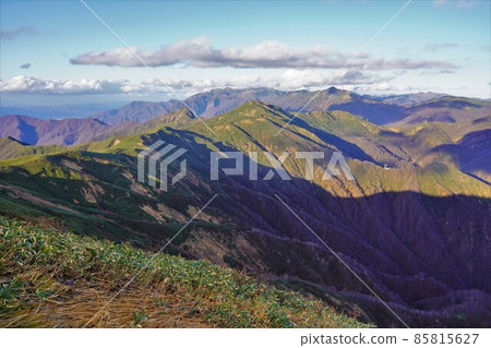 Ridge from Takeyoshidake to Mt. Nanatsugo Ridge from Takeyoshidake to Mt. Nanatsugo 85815627