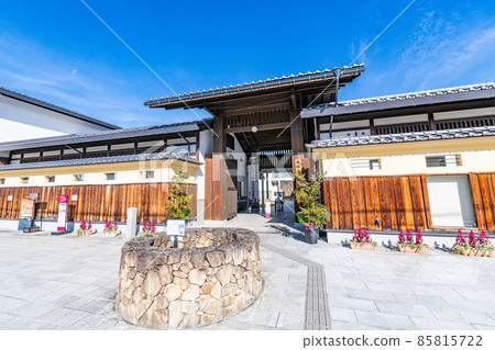 Museum of Hida Takayama Town in fine weather, Takayama City, Gifu Prefecture 85815722