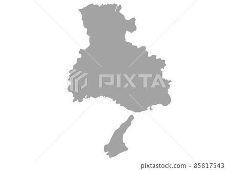 Hyogo prefecture silhouette 85817543