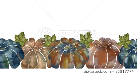 Seamless pattern brush with pumpkin of various shapes and colors. Perfect for fall, Thanksgiving, holidays, fabric, textile Seamless pattern brush with pumpkin of various shapes and colors. Perfect for fall, Thanksgiving, holidays, fabric, textile 85817774