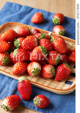 Strawberries in a colander Strawberries in a colander 85817800