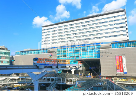 [Fukuoka Prefecture] JR Kokura Station South Exit under clear skies 85818269
