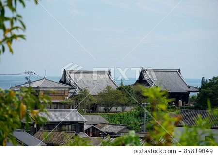 [Setouchi 33 Kannon Sacred Ground] No. 6 Myofukuji Kannonin seen from Kotohiragu Shrine 3 Setouchi City, Okayama Prefecture 85819049