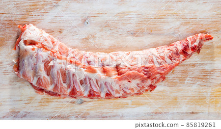 Fresh rack of pork ribs Fresh rack of pork ribs 85819261
