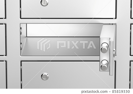 Empty safe deposit box Empty safe deposit box 85819330