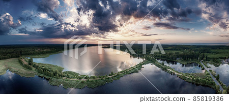Rural summer sunset Rural summer sunset 85819386