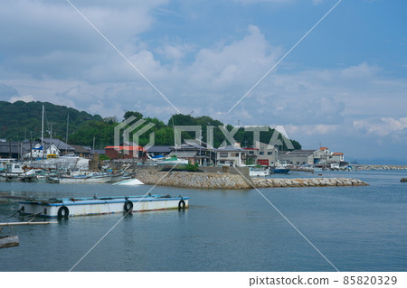 Scenery of Ushimado Higashi Fishing Port 1 Setouchi City, Okayama Prefecture Scenery of Ushimado Higashi Fishing Port 1 Setouchi City, Okayama Prefecture 85820329