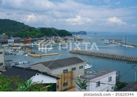 岡山縣瀨戶內市牛戶東漁港風景 85820344