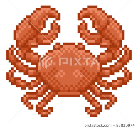 Zodiac Horoscope Astrology Cancer Pixel Art Sign Zodiac Horoscope Astrology Cancer Pixel Art Sign 85820974