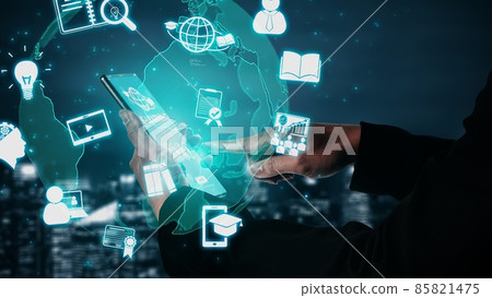 E-learning for Student and University conceptual 85821475