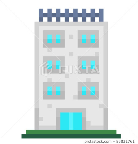 Pixel illustration of a building 85821761