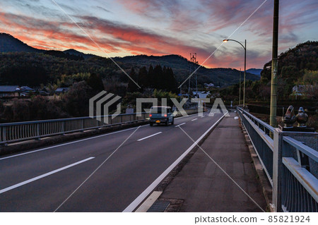 Twilight in Satsuma Town from Mandarin Duck Bridge Twilight in Satsuma Town from Mandarin Duck Bridge 85821924