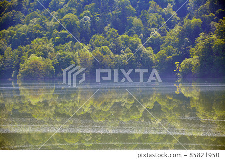 鏡面美麗的桂澤湖 85821950