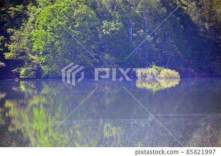 鏡面美麗的桂澤湖 85821997