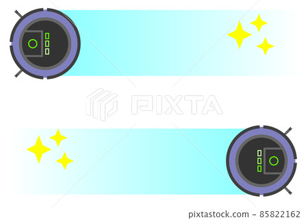 Illustration of a robot vacuum cleaner that automatically cleans the floor Illustration of a robot vacuum cleaner that automatically cleans the floor 85822162