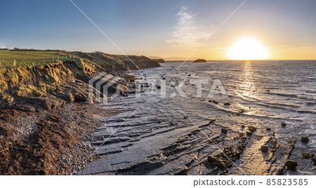 The beautiful coast at the eagles nest in Mountcharles in County Donegal - Ireland. The beautiful coast at the eagles nest in Mountcharles in County Donegal - Ireland. 85823585