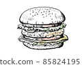 芝士漢堡（彩色） 85824195