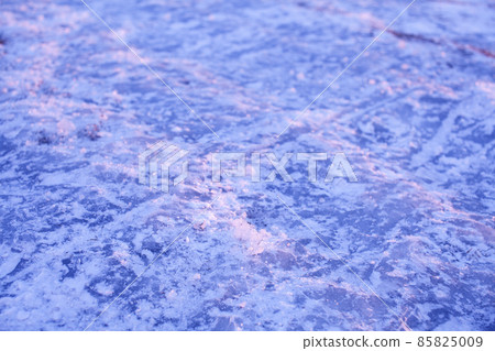 blue iced texture on background, real natural view 85825009