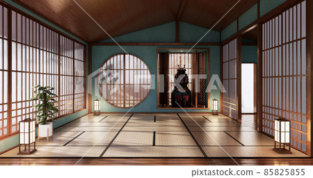 Interior ,EmptyMint room japanese style design.3D rendering 85825855