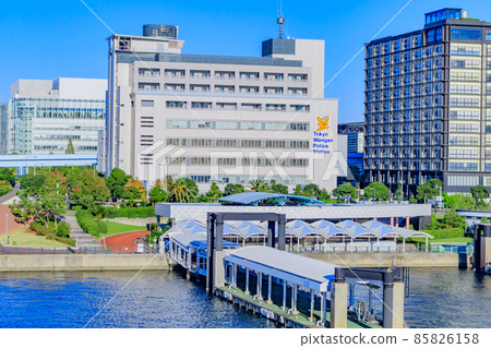 [東京都市風景] 東京國際郵輪碼頭的台場都市風景 85826158