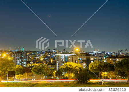 planet mars at opposition as seen from highly light polluted Istanbul 85826210
