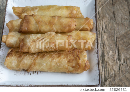 traditional Fried phyllo pastry with cheese in Turkey traditional Fried phyllo pastry with cheese in Turkey 85826581