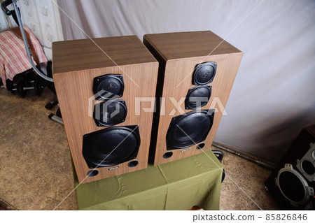 Large Soviet speakers Orbita 35as-016. Vintage acoustics. 85826846