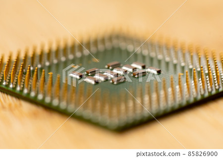 Close-up of a processor on a wooden table Close-up of a processor on a wooden table 85826900