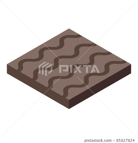 Garden ground icon, isometric style 85827824