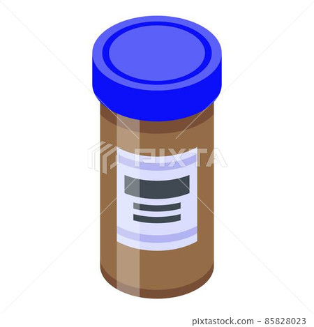Rescue pill jar icon, isometric style 85828023