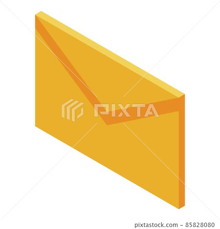 Mail letter icon, isometric style Mail letter icon, isometric style 85828080